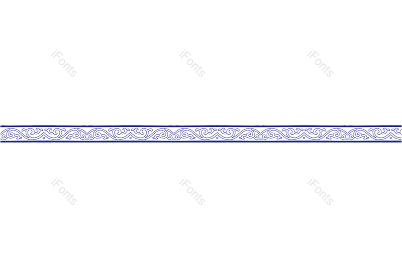 花纹图片,蓝色花纹元素,中式PNG,装饰框免抠素材